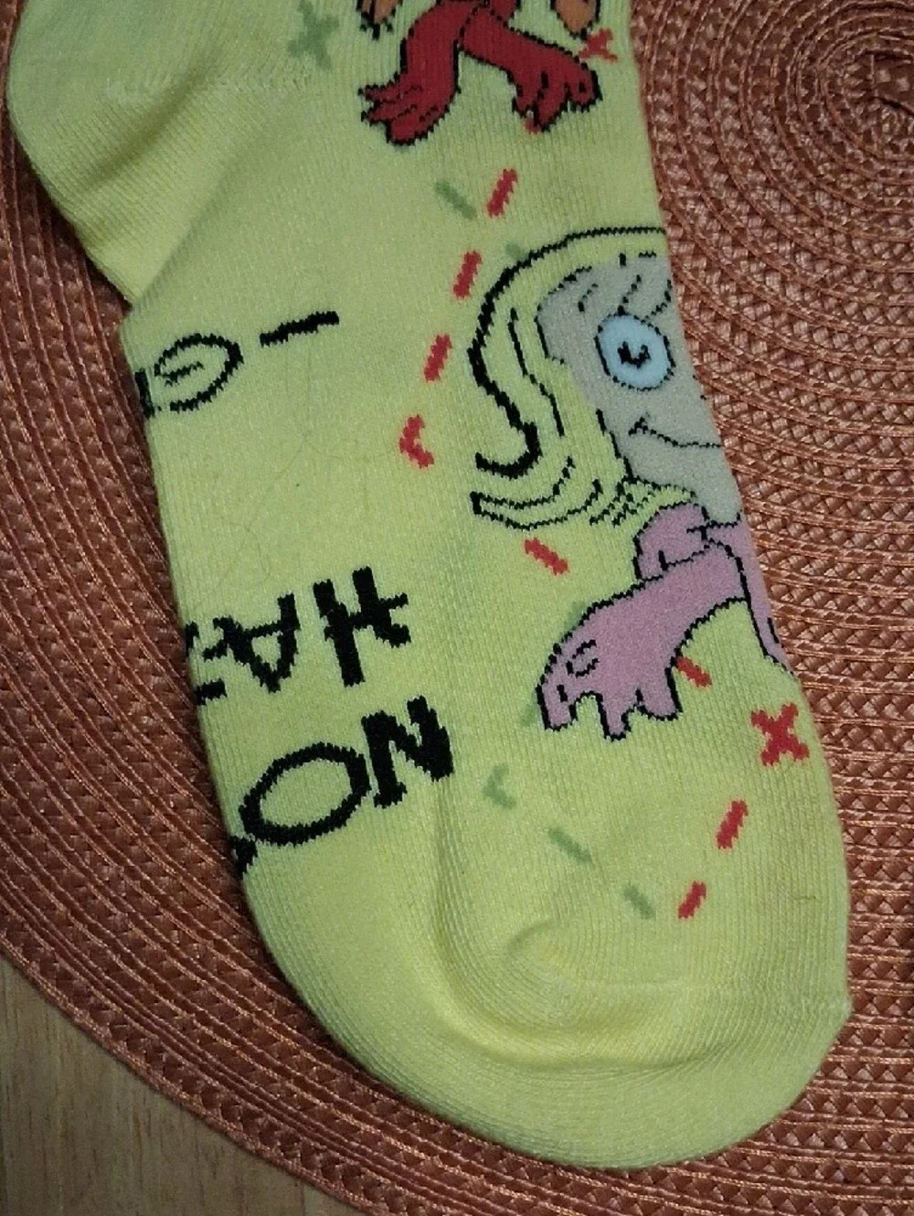 McDonald's Collectable Grinch-Themed Yellow Crew Socks OS